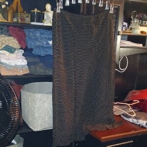 Style & Co. Black and White Polka Dot Maxi Skirt